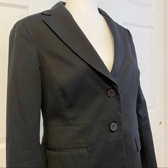 New York & Company Black Stretch 2 Button Blazer - Picture 2 of 7